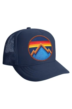 Kid's Trucker Hats | Aviator Nation ALL SEASONS CIRCLE - KIDS VINTAGE FOAM TRUCKER KIDSVINTAGEFOAMTRUCKER
