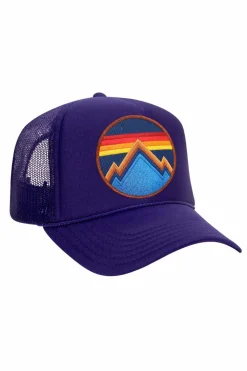 Kid's Trucker Hats | Aviator Nation ALL SEASONS CIRCLE - KIDS VINTAGE FOAM TRUCKER KIDSVINTAGEFOAMTRUCKER