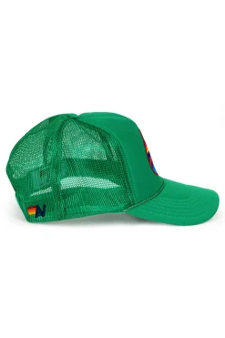 Trucker Hats | Trucker Hats | Aviator Nation ALL SEASONS CIRCLE TRUCKER HAT OneSize/JADE