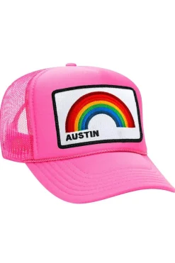 Trucker Hats | Trucker Hats | Aviator Nation AUSTIN RAINBOW TRUCKER HAT
