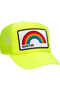 Trucker Hats | Trucker Hats | Aviator Nation AUSTIN RAINBOW TRUCKER HAT