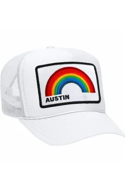 Trucker Hats | Trucker Hats | Aviator Nation AUSTIN RAINBOW TRUCKER HAT