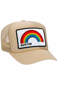 Trucker Hats | Trucker Hats | Aviator Nation AUSTIN RAINBOW TRUCKER HAT