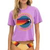 Boyfriend Tees | Aviator Nation ASPEN BOYFRIEND TEE - NEON PURPLE NEONPURPLE