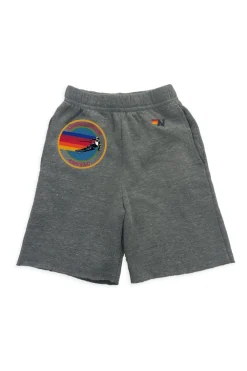 Kid's Shorts | Aviator Nation ASPEN KIDS SWEATSHORTS - HEATHER GREY HEATHERGREY