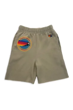 Kid's Shorts | Aviator Nation ASPEN KIDS SWEATSHORTS - SAND