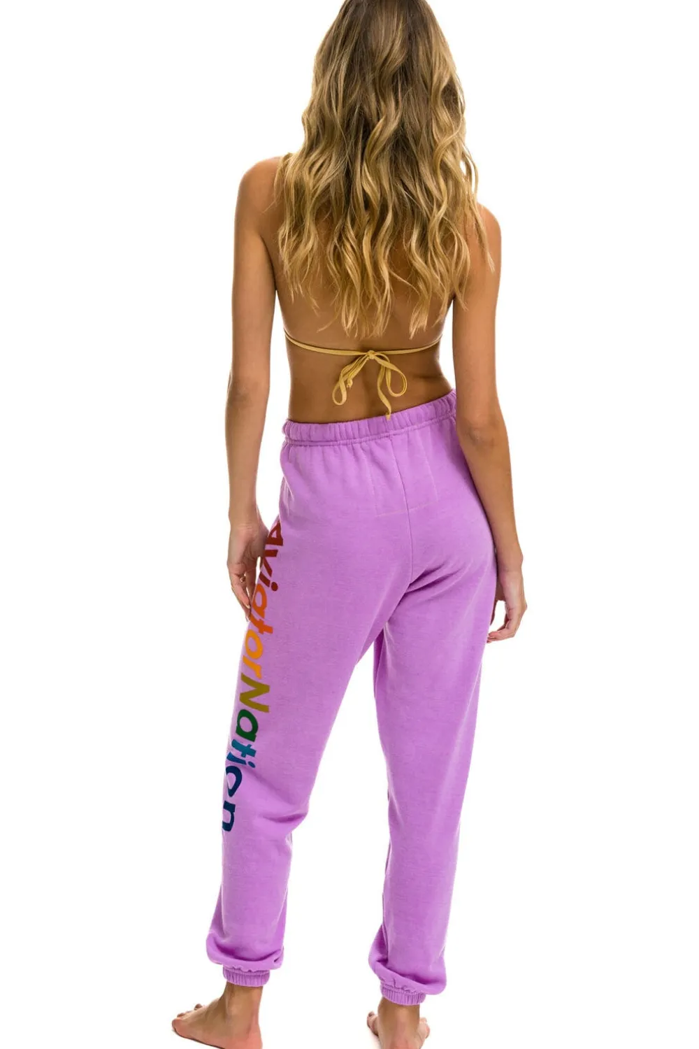 Sweatpants | Aviator Nation ASPEN SWEATPANTS - NEON PURPLE NEONPURPLE