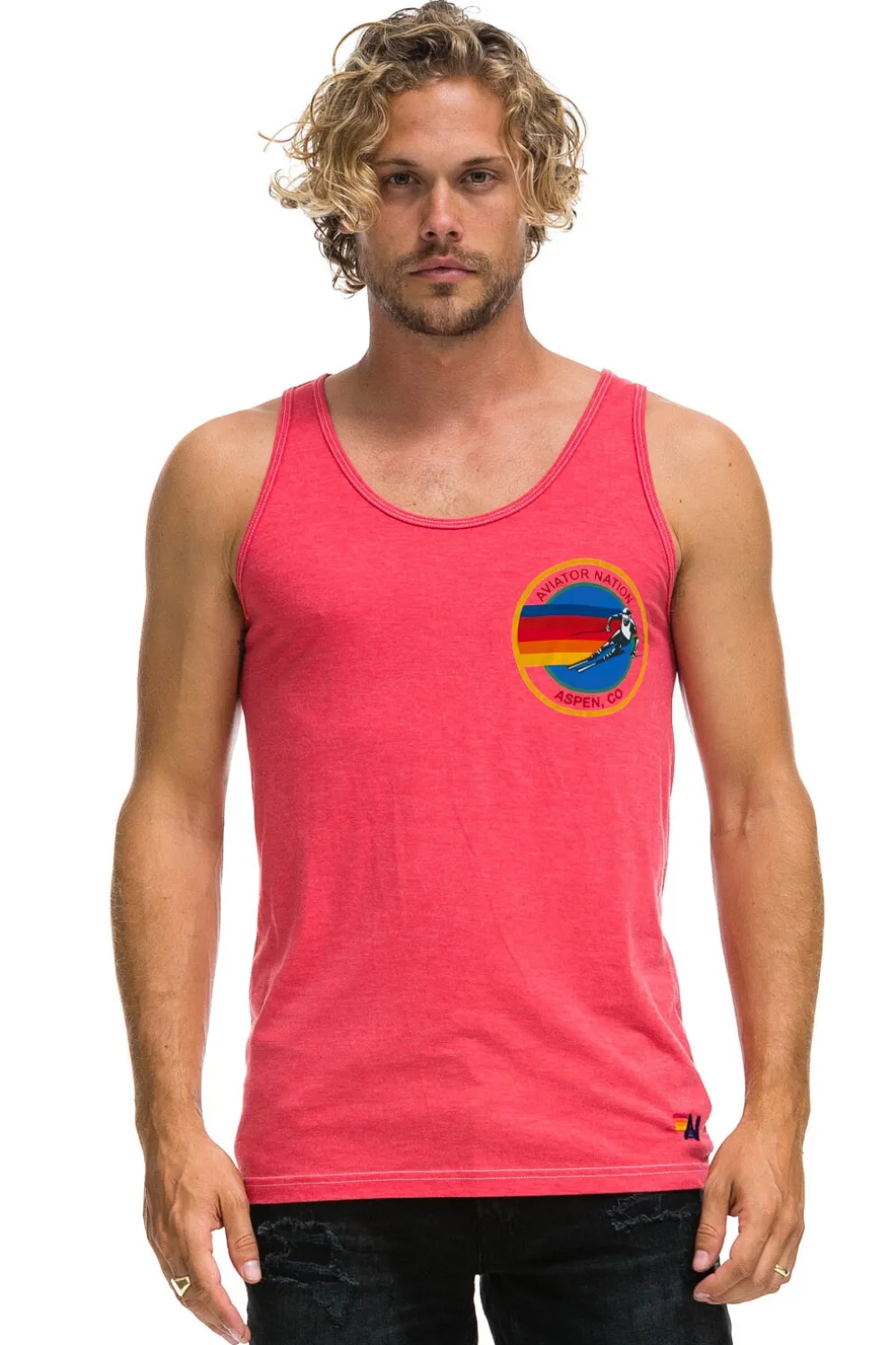 Tanks | Aviator Nation ASPEN TANK - NEON RED NEONRED