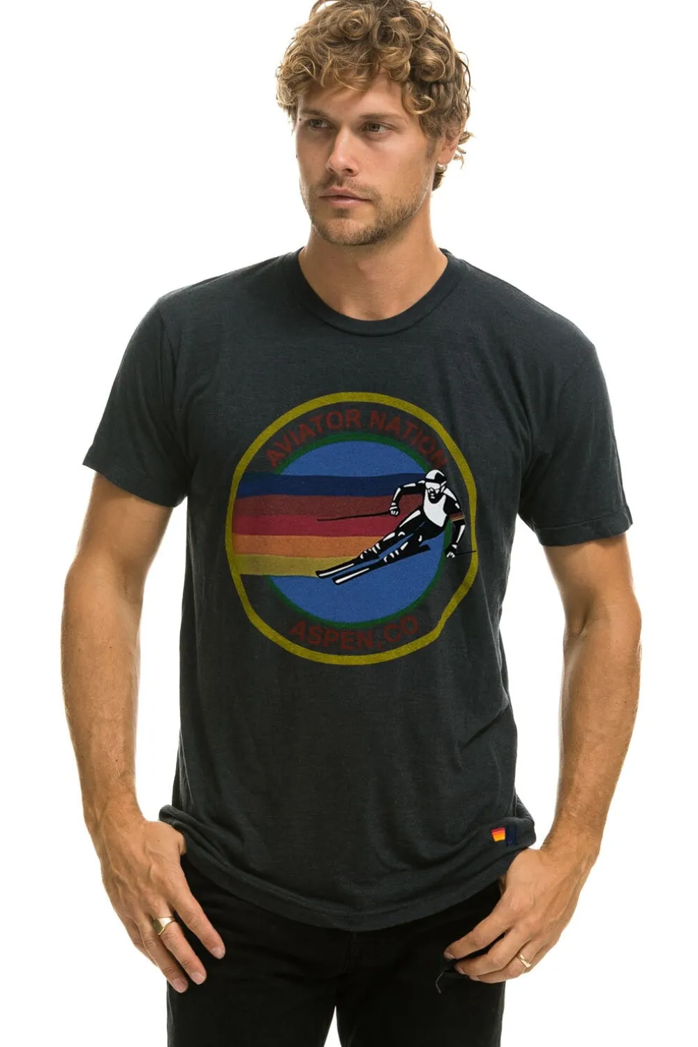 Tees | Tees | Aviator Nation ASPEN TEE - CHARCOAL