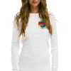 Tees | Aviator Nation ASPEN THERMAL - WHITE