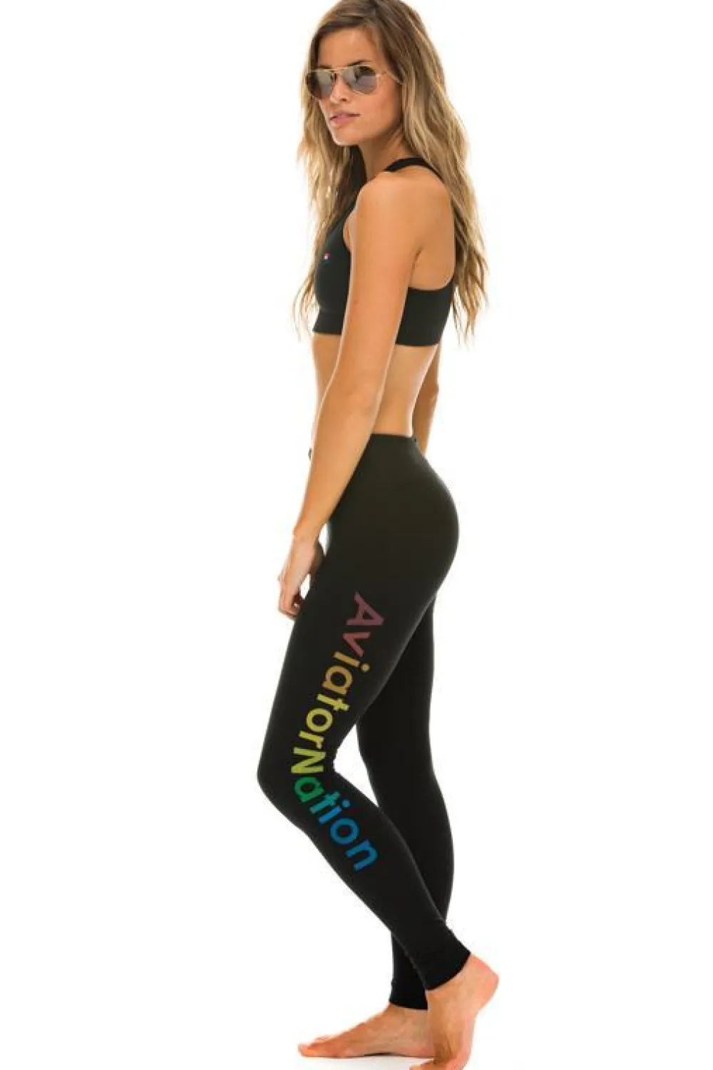 Activewear | Activewear | Aviator Nation FULL LENGTH LEGGINGS - BLACK