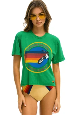 Boyfriend Tees | Aviator Nation HAIGHT ASHBURY BOYFRIEND TEE - KELLY GREEN KELLYGREEN