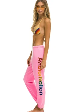 Sweatpants | Aviator Nation HAIGHT ASHBURY SWEATPANTS - NEON PINK NEONPINK