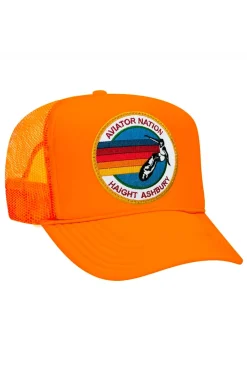 Trucker Hats | Trucker Hats | Aviator Nation HAIGHT ASHBURY TRUCKER HAT sick!Allofourproductsgothroughanintensebreaking-downprocessthatgivesthemavintagefeelyou'lllovebecauseit'sbrokeninfromdayoneofwearingit.Allofourhatsareadjustable!