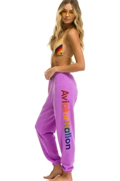 Sweatpants | Aviator Nation HAMPTONS SWEATPANTS - NEON PURPLE NEONPURPLE