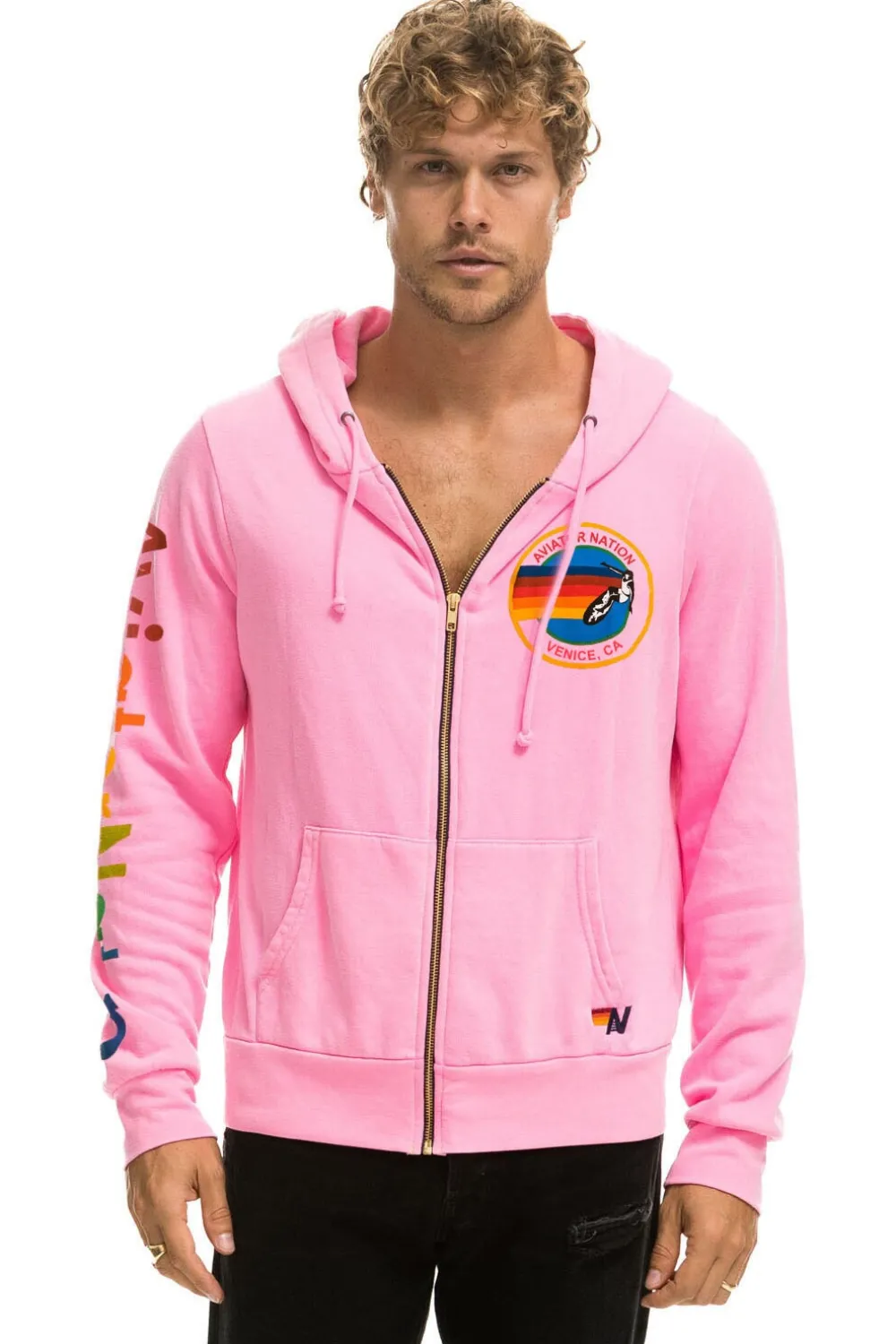 Hoodies | Hoodies | Aviator Nation HOODIE - NEON PINK NEONPINK