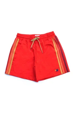 Kid's Swim | Kid's Shorts | Aviator Nation KIDS FLEX BOARD SHORTS - RED