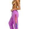 Sweatpants | Aviator Nation LAGUNA BEACH SWEATPANTS - NEON PURPLE NEONPURPLE