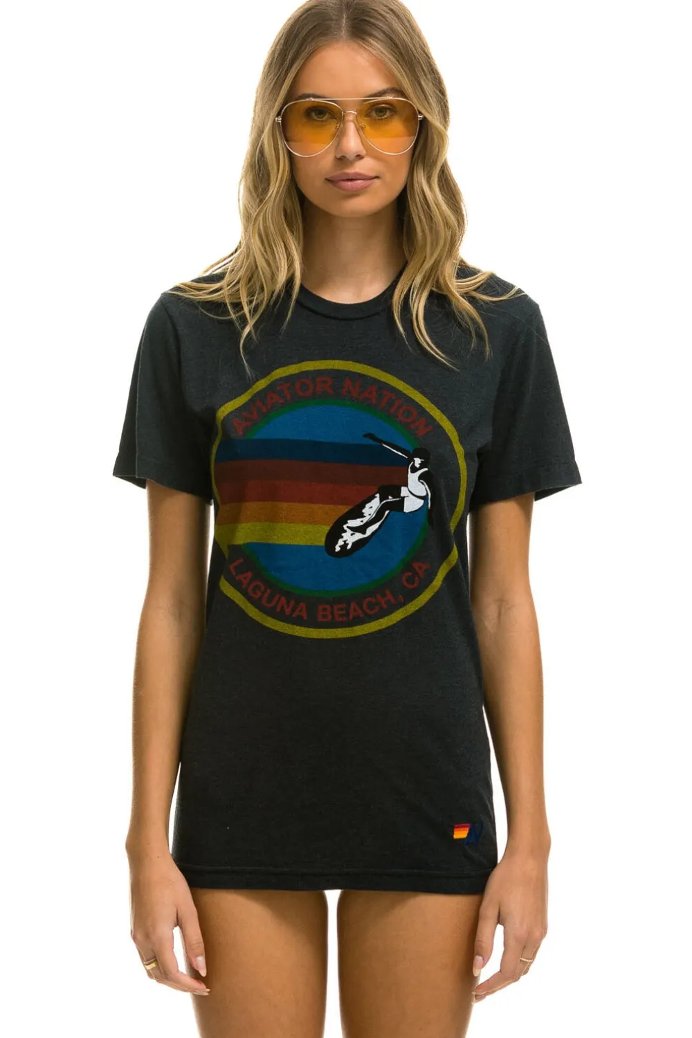 Tees | Tees | Aviator Nation LAGUNA BEACH TEE - CHARCOAL