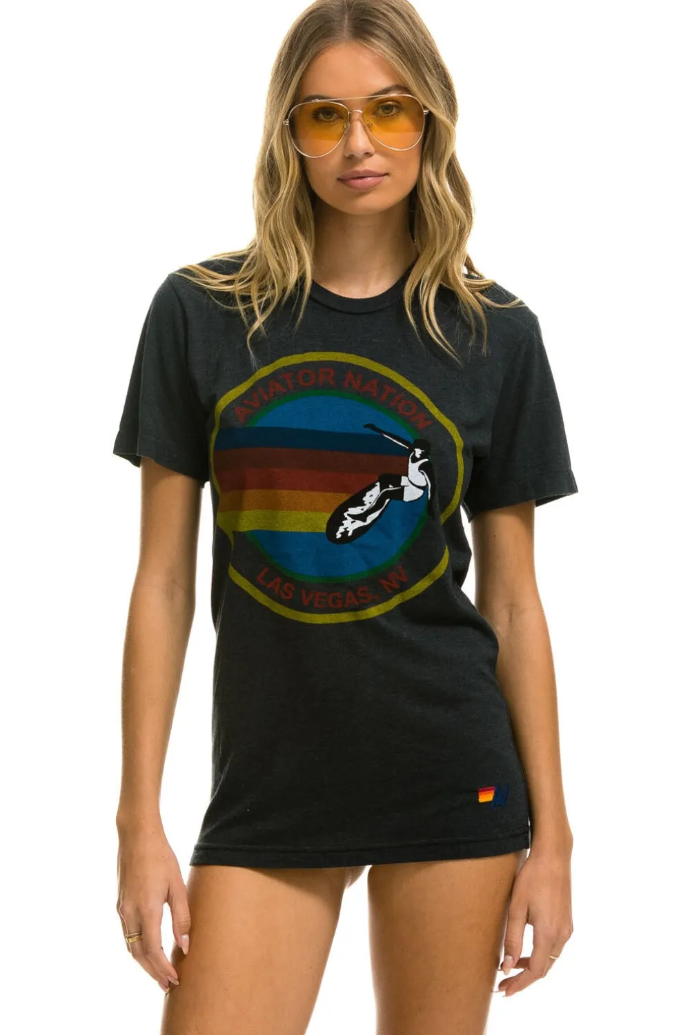 Tees | Tees | Aviator Nation LAS VEGAS TEE - CHARCOAL