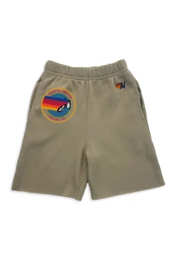 Kid's Shorts | Aviator Nation MALIBU KIDS SWEATSHORTS - SAND