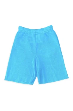 Kid's Shorts | Aviator Nation MALIBU KIDS SWEATSHORTS - NEON BLUE NEONBLUE