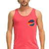 Tanks | Aviator Nation MALIBU TANK - NEON RED NEONRED