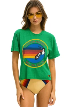 Boyfriend Tees | Aviator Nation MILL VALLEY BOYFRIEND TEE - KELLY GREEN KELLYGREEN