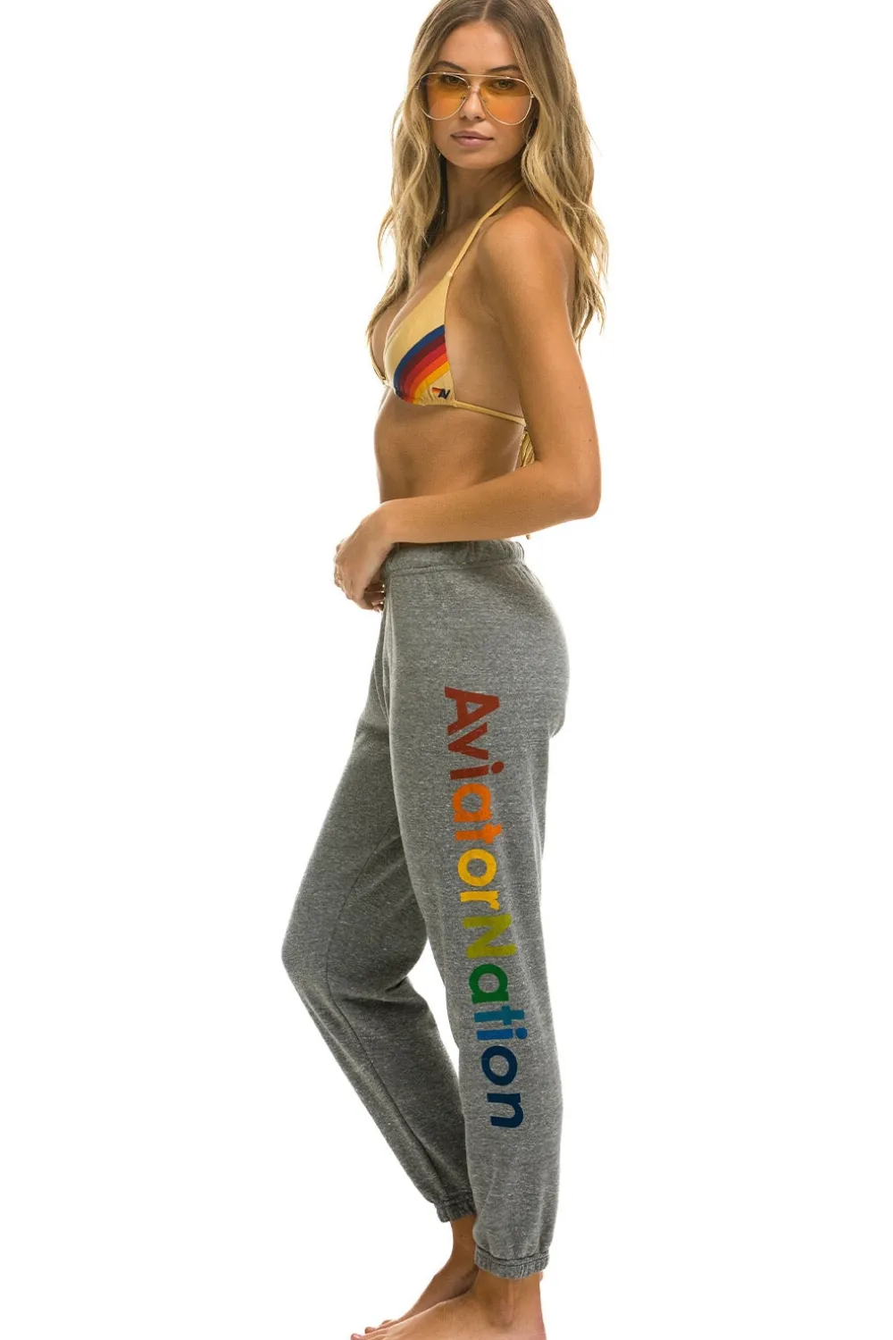 Sweatpants | Aviator Nation MILL VALLEY SWEATPANTS - HEATHER GREY HEATHERGREY