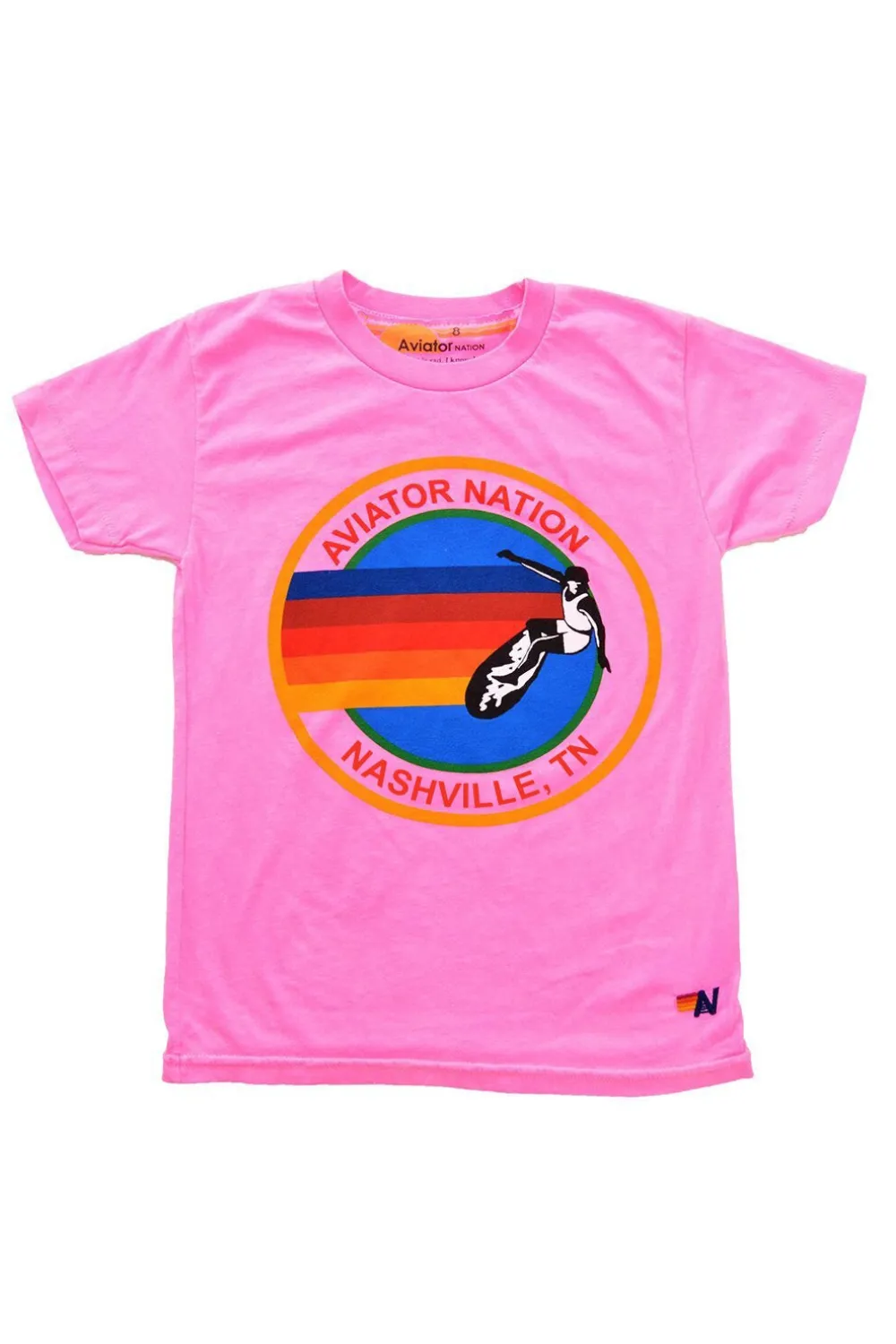 Kid's Tees | Aviator Nation NASHVILLE KIDS TEE - NEON PINK NEONPINK