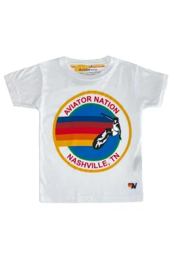 Kid's Tees | Aviator Nation NASHVILLE KIDS TEE - WHITE