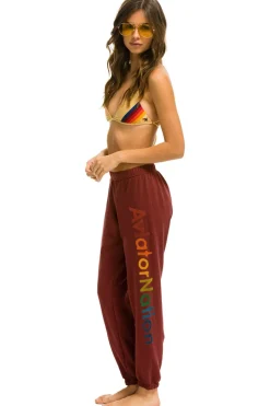 Sweatpants | Aviator Nation NASHVILLE SWEATPANTS - CLARET