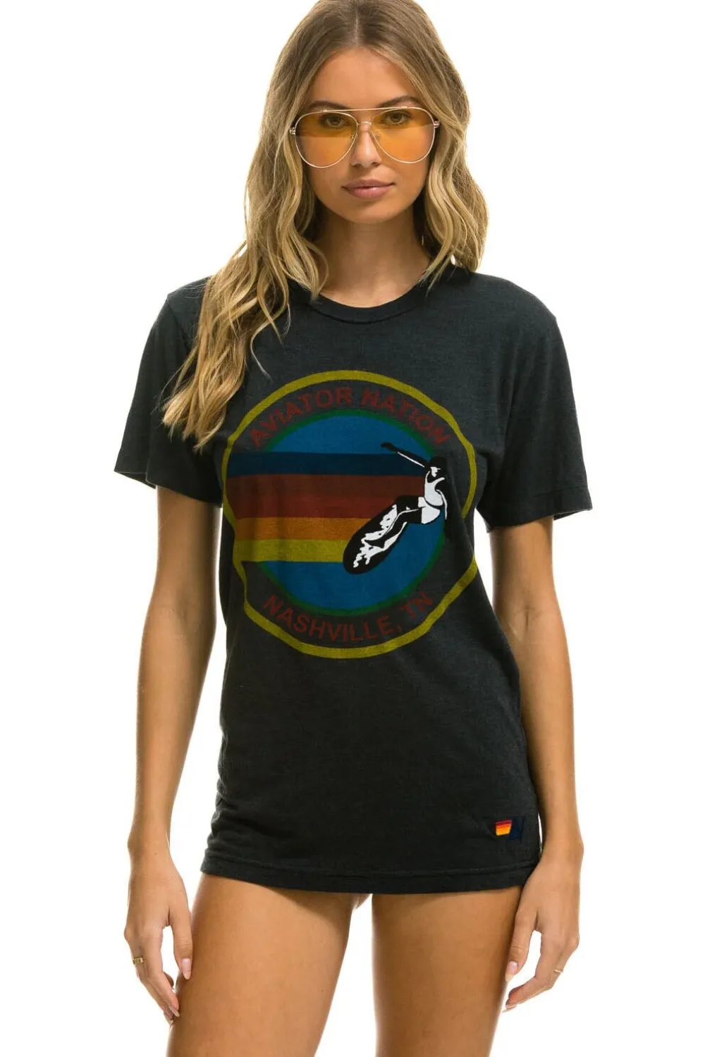 Tees | Tees | Aviator Nation NASHVILLE TEE - CHARCOAL