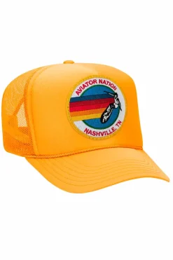 Trucker Hats | Trucker Hats | Aviator Nation NASHVILLE VINTAGE LOW RISE TRUCKER HAT