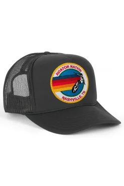 Trucker Hats | Trucker Hats | Aviator Nation NASHVILLE VINTAGE LOW RISE TRUCKER HAT