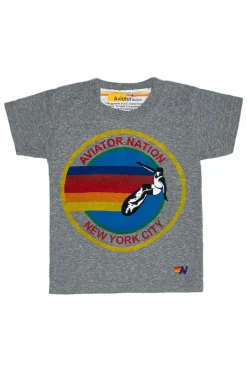 Kid's Tees | Aviator Nation NEW YORK CITY KIDS TEE - HEATHER