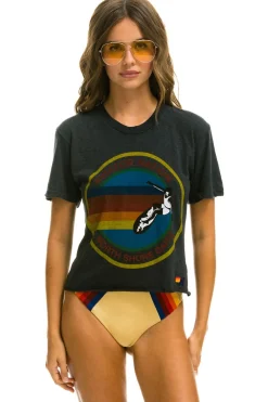 Boyfriend Tees | Aviator Nation NORTH SHORE BOYFRIEND TEE - CHARCOAL