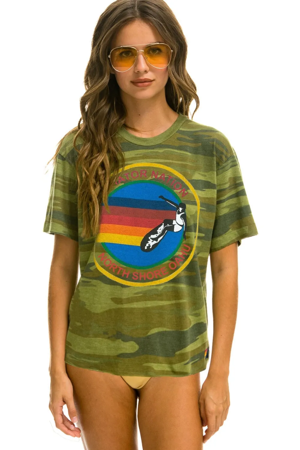 Tees | Tees | Aviator Nation NORTH SHORE TEE - CAMO