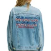 Denim | Denim | Aviator Nation OVERSIZED CONCERT DENIM JACKET - SUPER LIGHT SUPERLIGHT