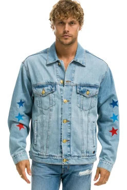 Denim | Denim | Aviator Nation OVERSIZED CONCERT DENIM JACKET - SUPER LIGHT SUPERLIGHT