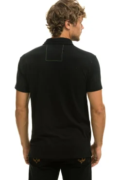 Tees | Aviator Nation POLO - BLACK
