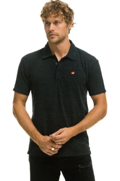Tees | Aviator Nation POLO - CHARCOAL