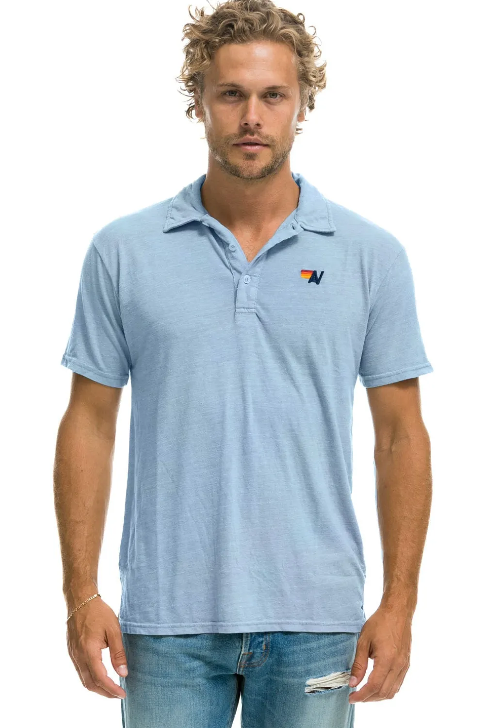 Tees | Aviator Nation POLO - ICE