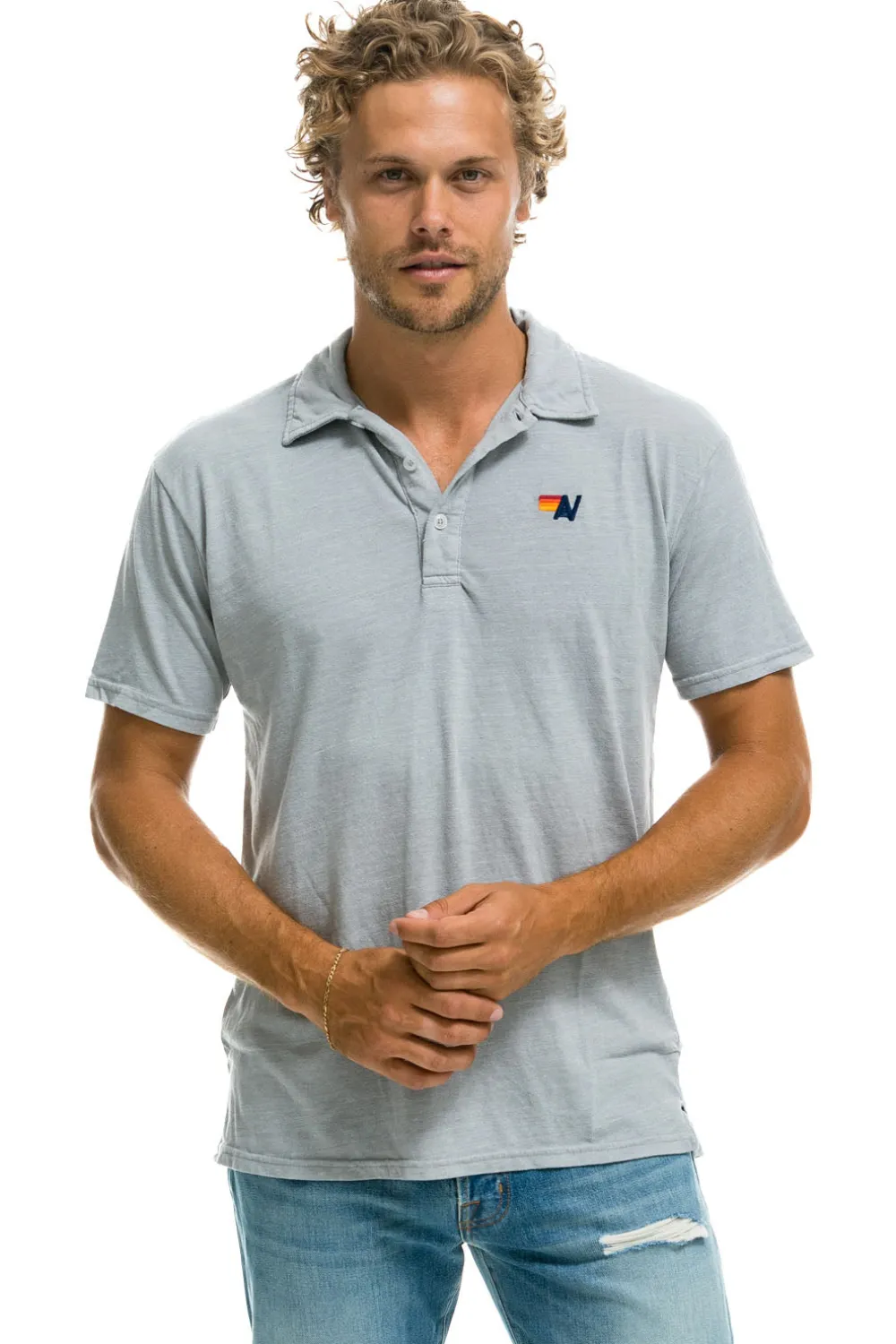 Tees | Aviator Nation POLO - LIGHT GREY LIGHTGREY