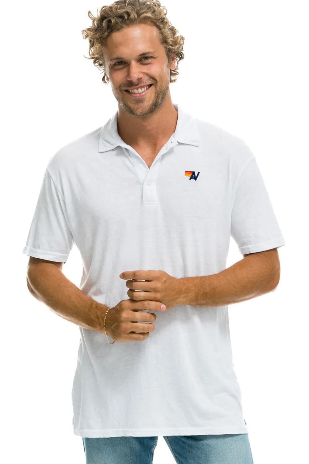 Tees | Aviator Nation POLO - WHITE