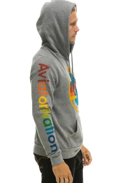Hoodies | Hoodies | Aviator Nation PULLOVER HOODIE - HEATHER GREY HEATHERGREY