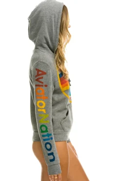 Hoodies | Hoodies | Aviator Nation PULLOVER HOODIE - HEATHER GREY HEATHERGREY