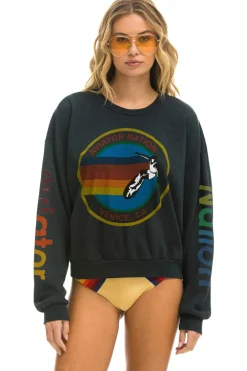 Sweatshirts | Sweatshirts | Aviator Nation RELAXED CREW SWEATSHIRT - CHARCOAL