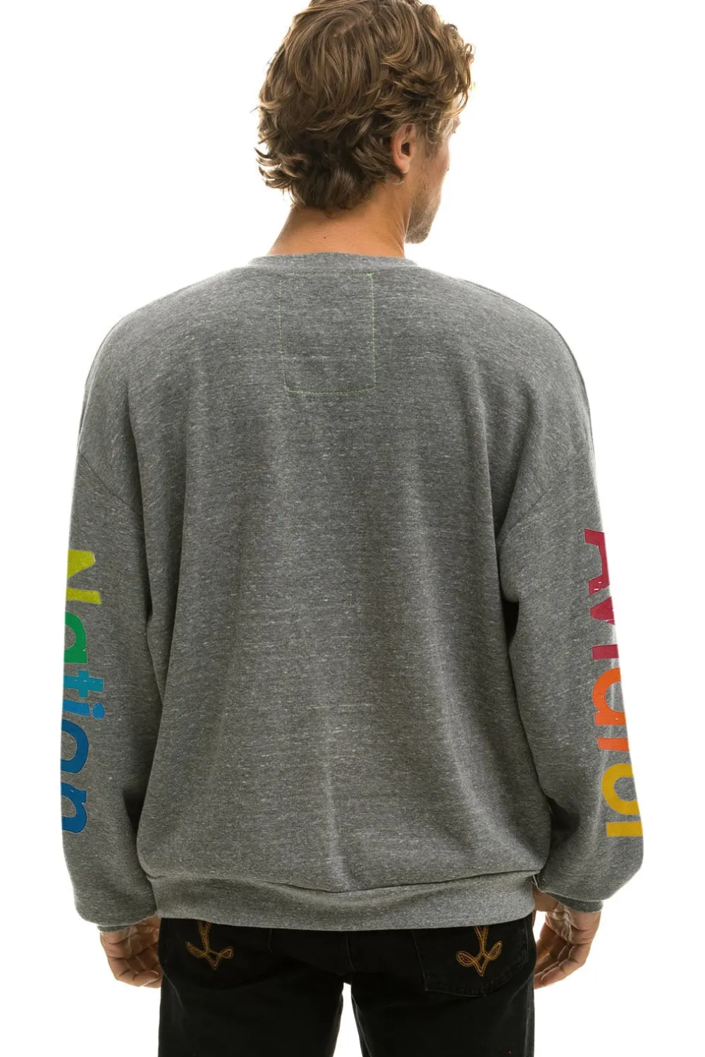Sweatshirts | Sweatshirts | Aviator Nation RELAXED CREW SWEATSHIRT - HEATHER GREY HEATHERGREY