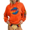 Hoodies | Hoodies | Aviator Nation RELAXED PULLOVER HOODIE - ORANGE